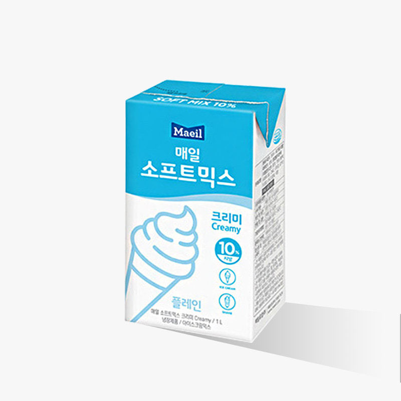 매일유업 매일유업 매일 아이스크림 소프트믹스 크리미 1L 아이스박스포함 상하목장 소프트믹스 대체