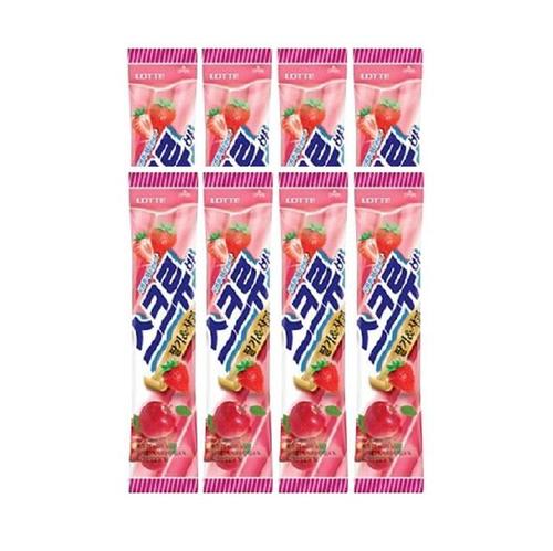 롯데웰푸드 롯데웰푸드 쭈쭈바 하드 할인점 스크류바 8개 1세트 학원 어린이집 식당 카페 대용량 탕비실
