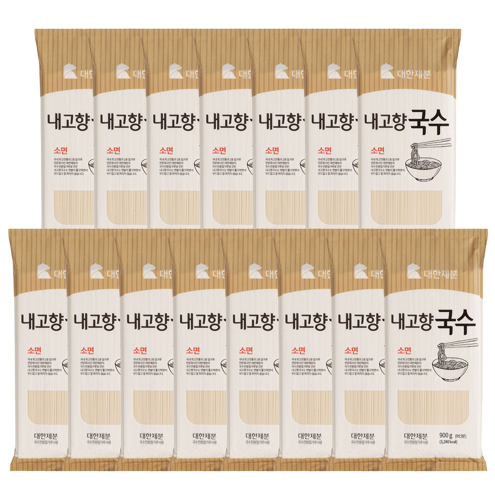 대한제분 대한제분 곰표 쫄깃한 소면 내고향국수 900mg 15개