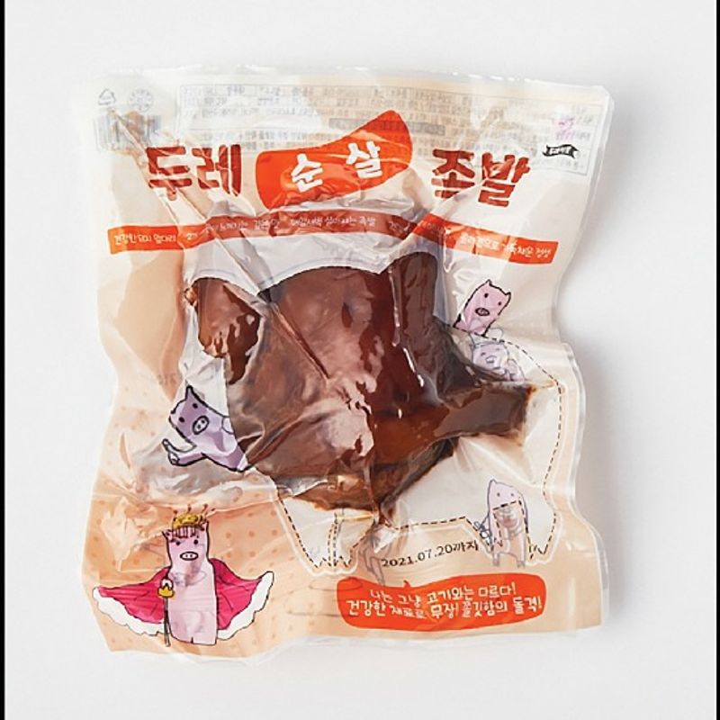 두레식품 두레식품 두레식품 순살족발 300g 5팩 새우젓 5개 궁채피클 1팩 더