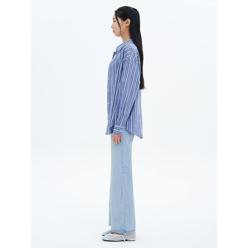 에잇세컨즈 스트라이프 패턴 서머 셔츠 325364LY5P