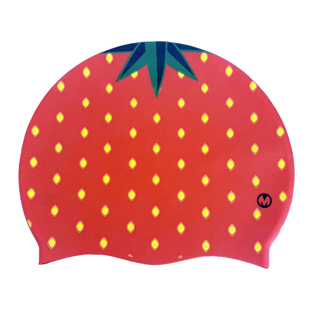 굿딜 과일 디자인 수모 양면 fruit 디자인 실리콘수모 딸기 1개