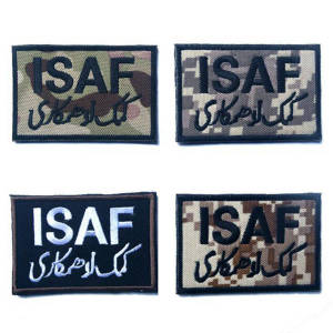 ISAF 밀리터리 페이스트 의류 배낭 모자 육군 배지 액세서리