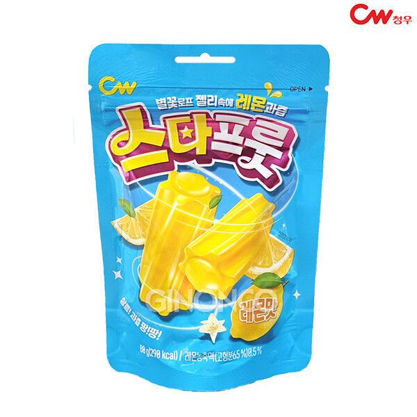 UNKNOWN 청우 스타프룻 젤리 80g 트위스트 과즙 젤리 간식 캔디