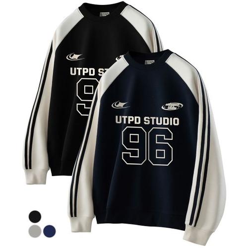 매장정품 언탭트 스튜디오 UNTAPPED STUDIO URANUS 7 트랙 스포티 오버핏 맨투맨 ABUN053 3175