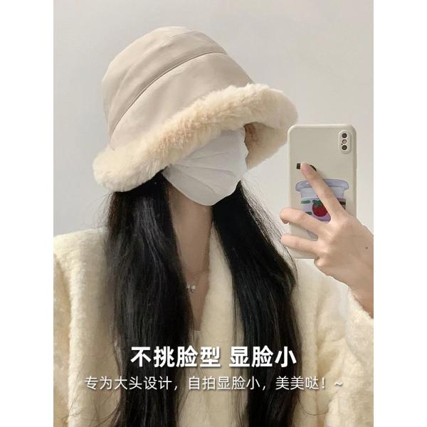 명소 우품 어부모자 여성 가을겨울 모직 부드러움 스타일 보온 큰 머리띠 귀 보호 추위 방지