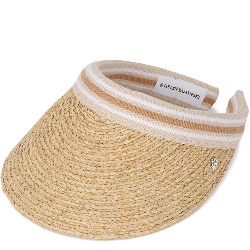 헬렌카민스키 헬렌카민스키 비앙카 바이저 NATURAL NOUGAT STRIPE HAT50265