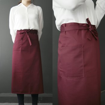 메종텍스타일 롱 바리스타 앞치마 에이프런 와인