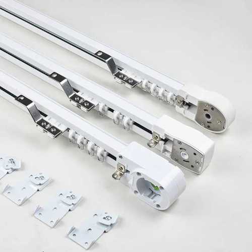 거실용 초저소음 알루미늄 합금 전기 커튼 트랙 레일 시스템 두야 모터 M1 DT82 스마트 KT82TN