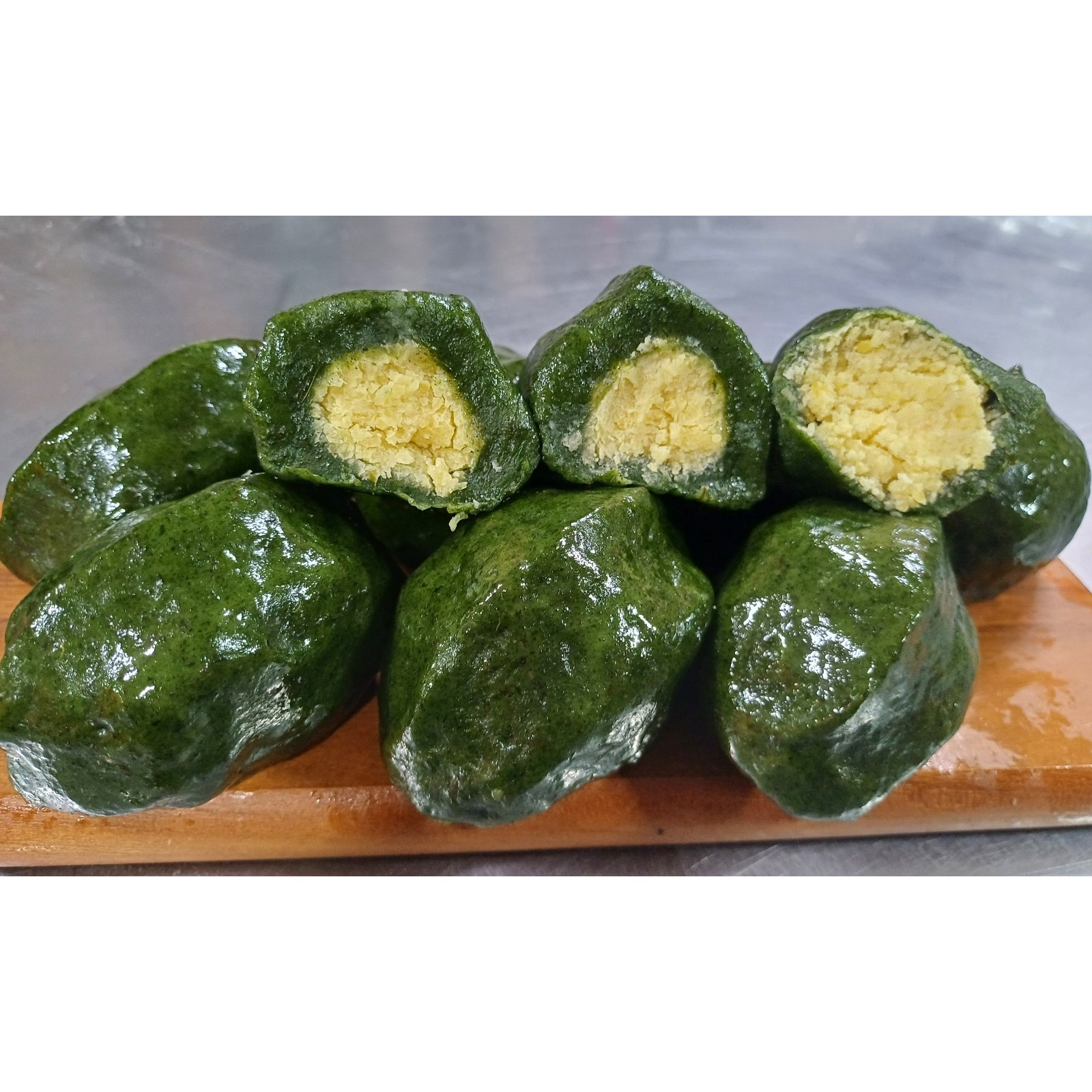 명가떡향기 수제 녹두 모시 왕 송편 개별포장 아침 식사대용 건강식 12개 90g