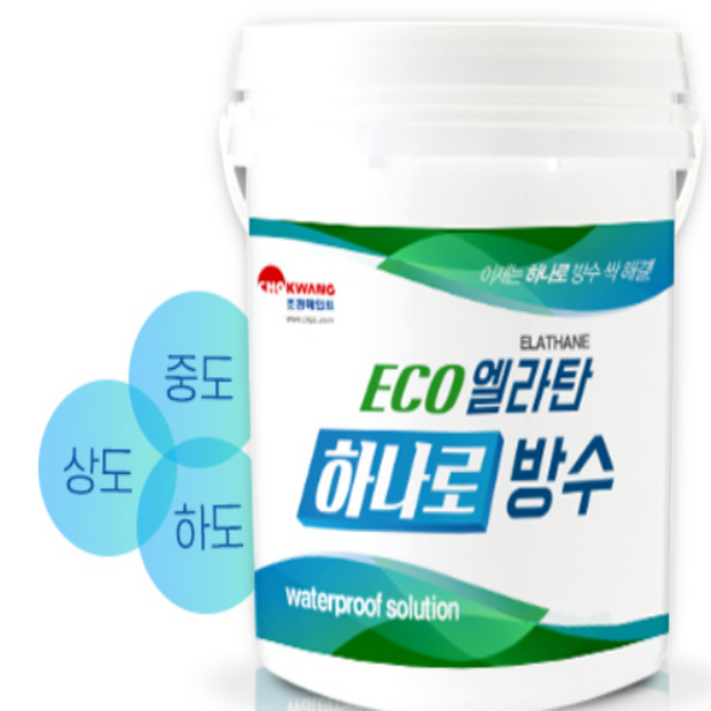 조광페인트 조광페인트 옥상 방수 페인트 16L ECO 엘라탄 하나로 방수 상도 중도 하도 필요없음 1개