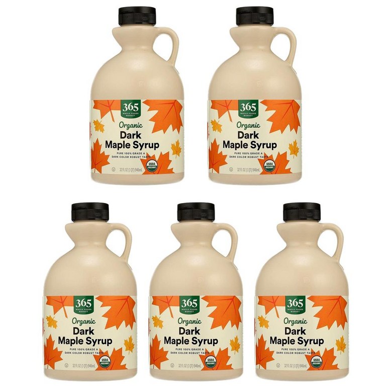 365 Whole Foods Market Dark Maple Syrup 홀푸드마켓 다크 메이플 시럽 5개