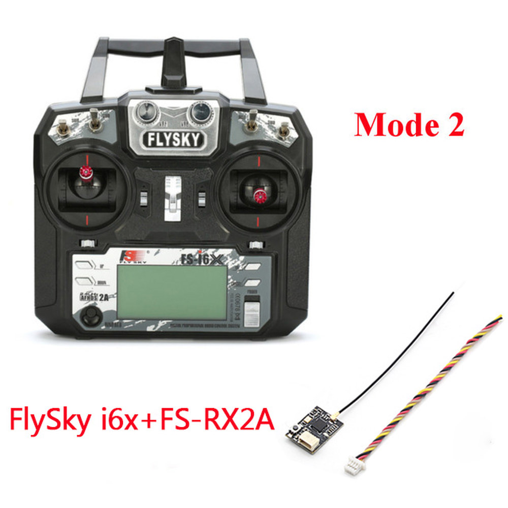 UNKNOWN UNKNOWN FLYSKY FS i6X 10CH 2 4GHz AFHDS 2A RC 송신기 X6B... A8S iA10B iA6 수신기 FPV 레이싱 드론 리테일박스 Mode 2 FS RX2