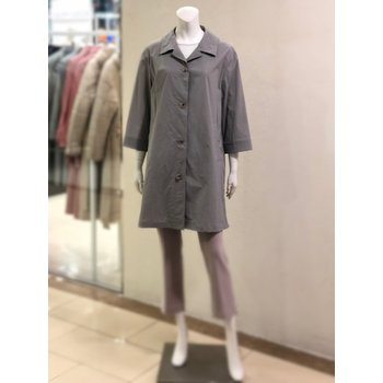 벨리시앙 브이넥 칼라 하프 트렌치 코트 BY3201GY