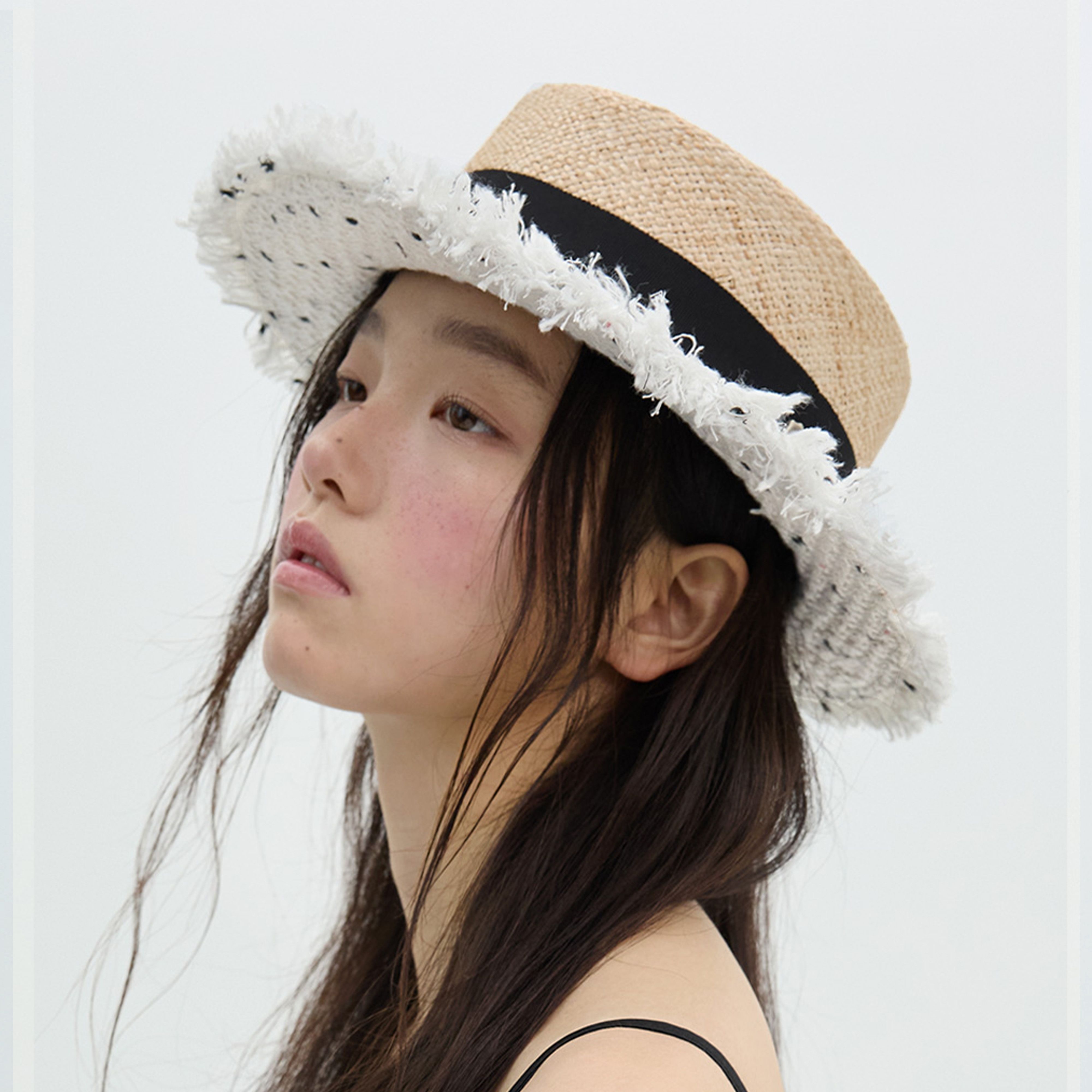 브라운햇 브라운햇 Tweed Boater Hat LE1219159327