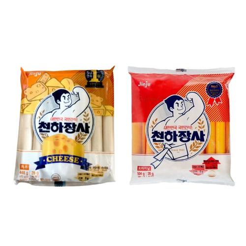 진주햄 진주햄 천하장사 소시지 오리지날 504g 1개 치즈 소시지 448g 1개 총 2개