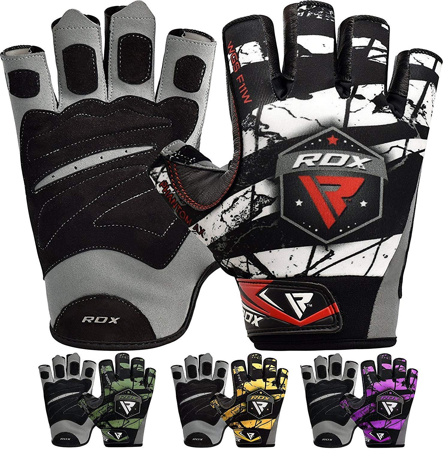 RDX Gym Gloves 트레이닝 글로브 체육관 웨이트 리프팅 근육 트레이닝 피트니스 1개