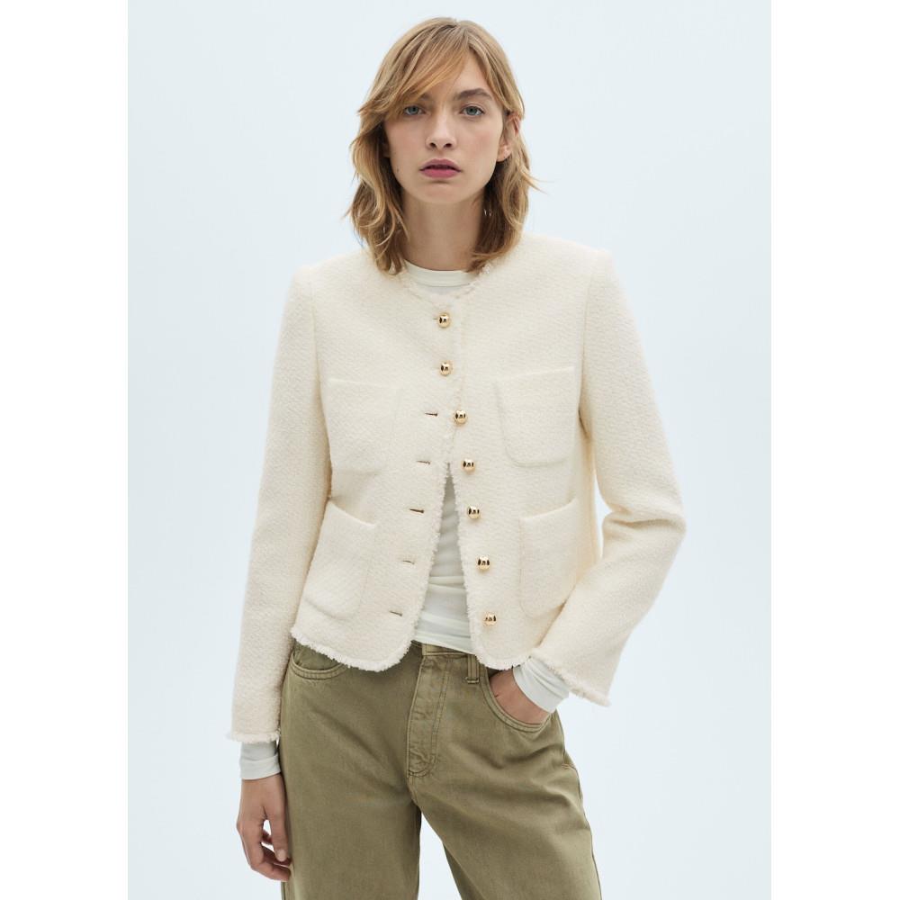 망고 MANGO WOMAN 자켓 WINTOUR Ecru 87830653