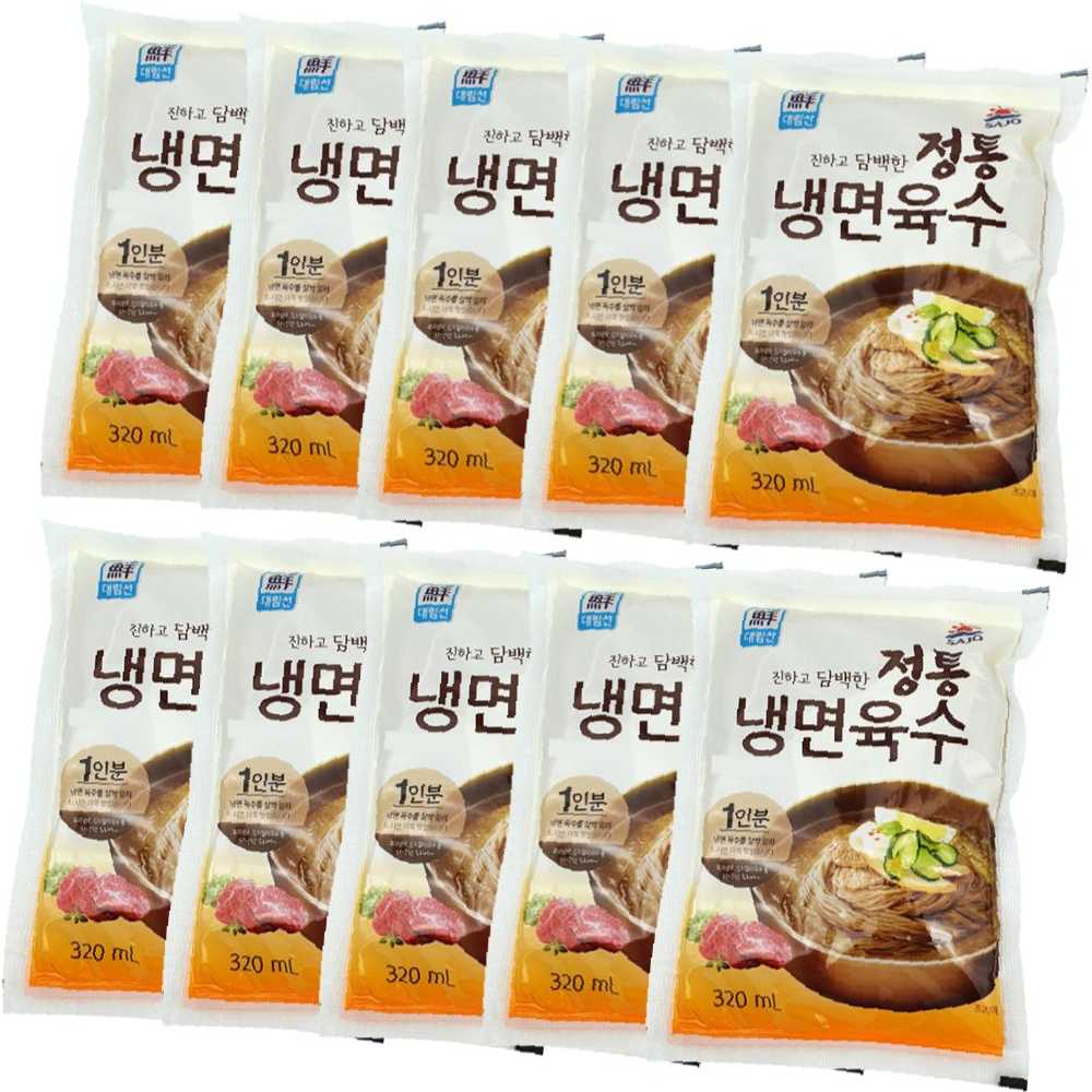 아람식품 냉면소스 냉면장 대림 X 정통 냉면육수 10봉