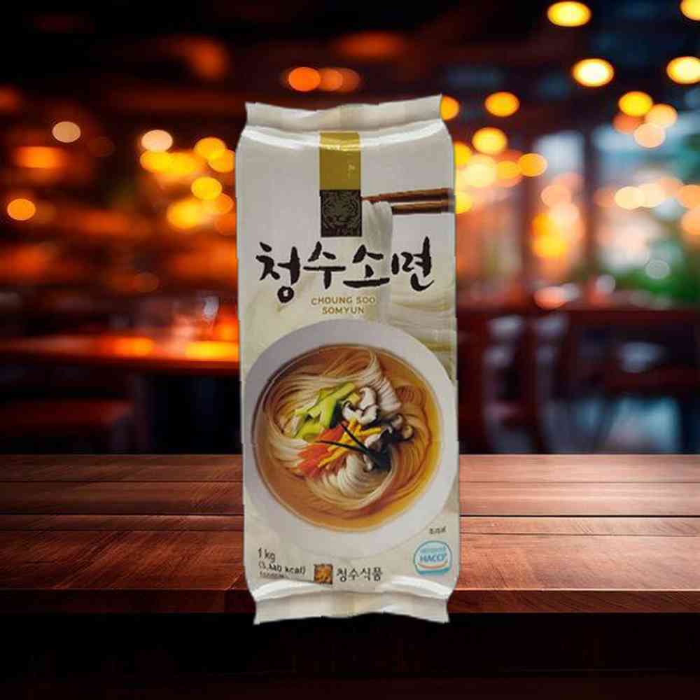 청수 국수 사각 소면 1 KG 쌀소면 1kg 1개