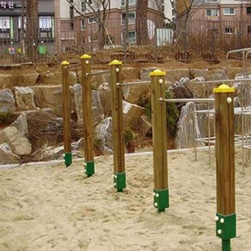 오성 KG 오성 철봉 목재 4단4칸 4800 목재 ACQ 스텐레스 학교 공원체육 OSP-1501-4