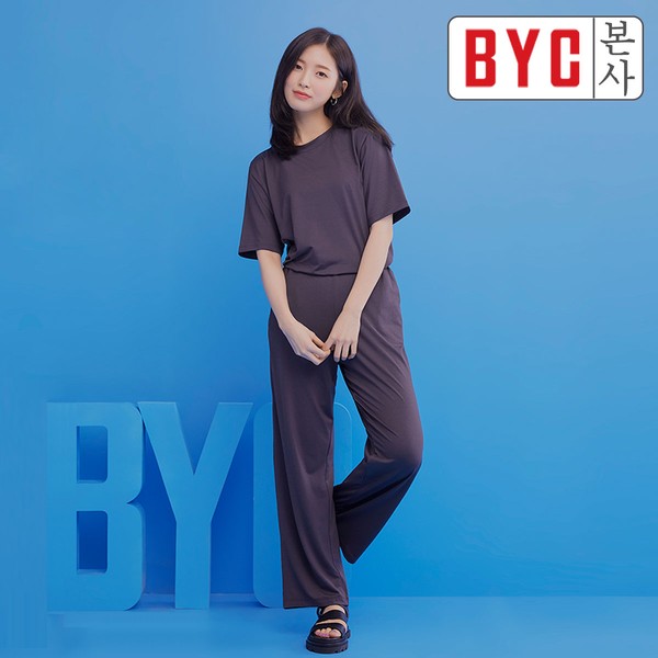 BYC 비와이씨BYC 아린쿨웨어 9부밴딩슬랙스남녀공용 M BR 밤색 OSB10021766374