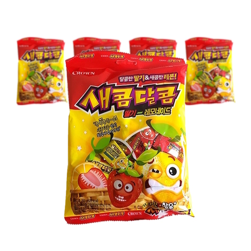크라운제과 크라운제과 새콤달콤 딸기 레모네이드 200g 10개