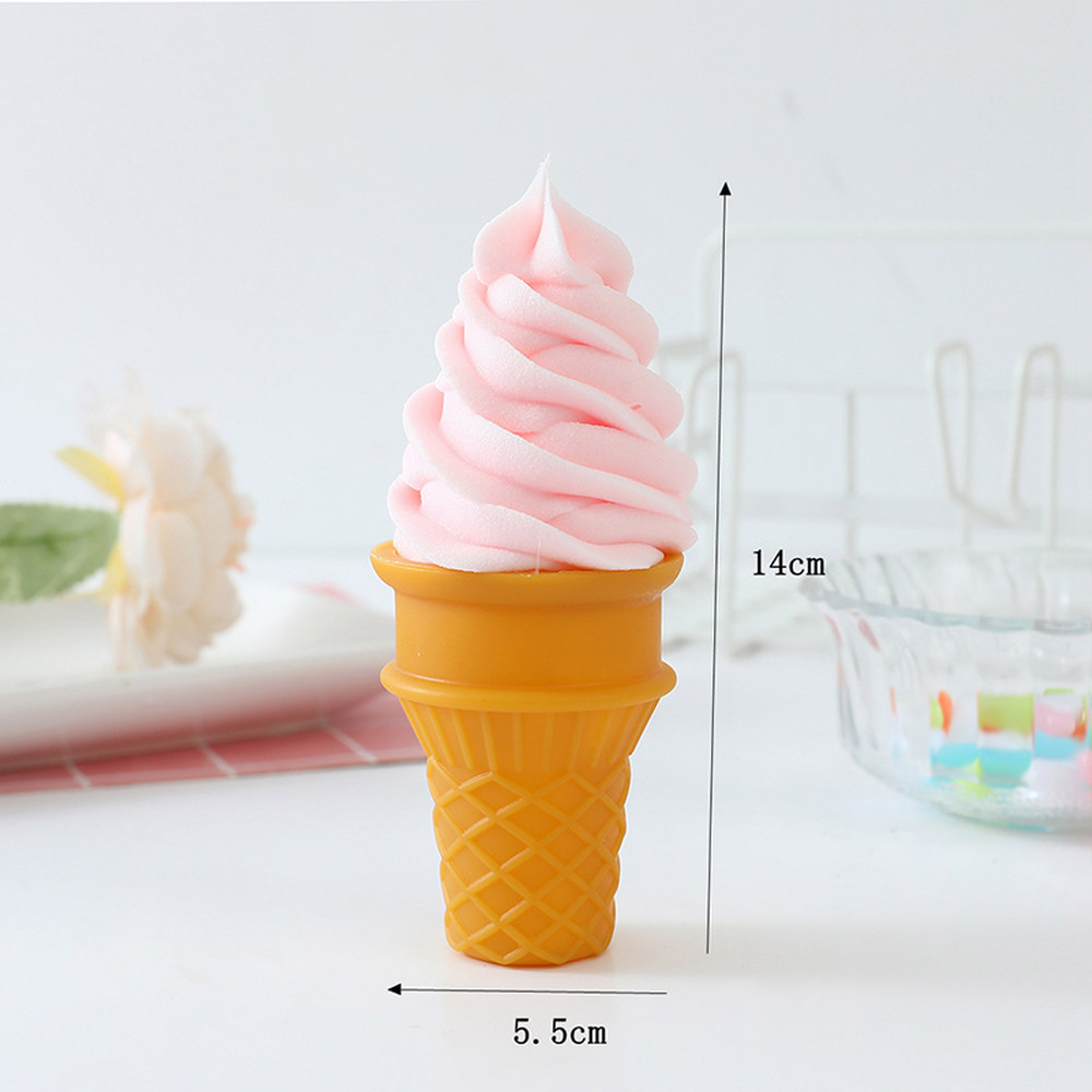 아이스크림 인공 가짜 시뮬레이션 사진 현실적인 디저트 모델 파삭 소품 음식 장식 light