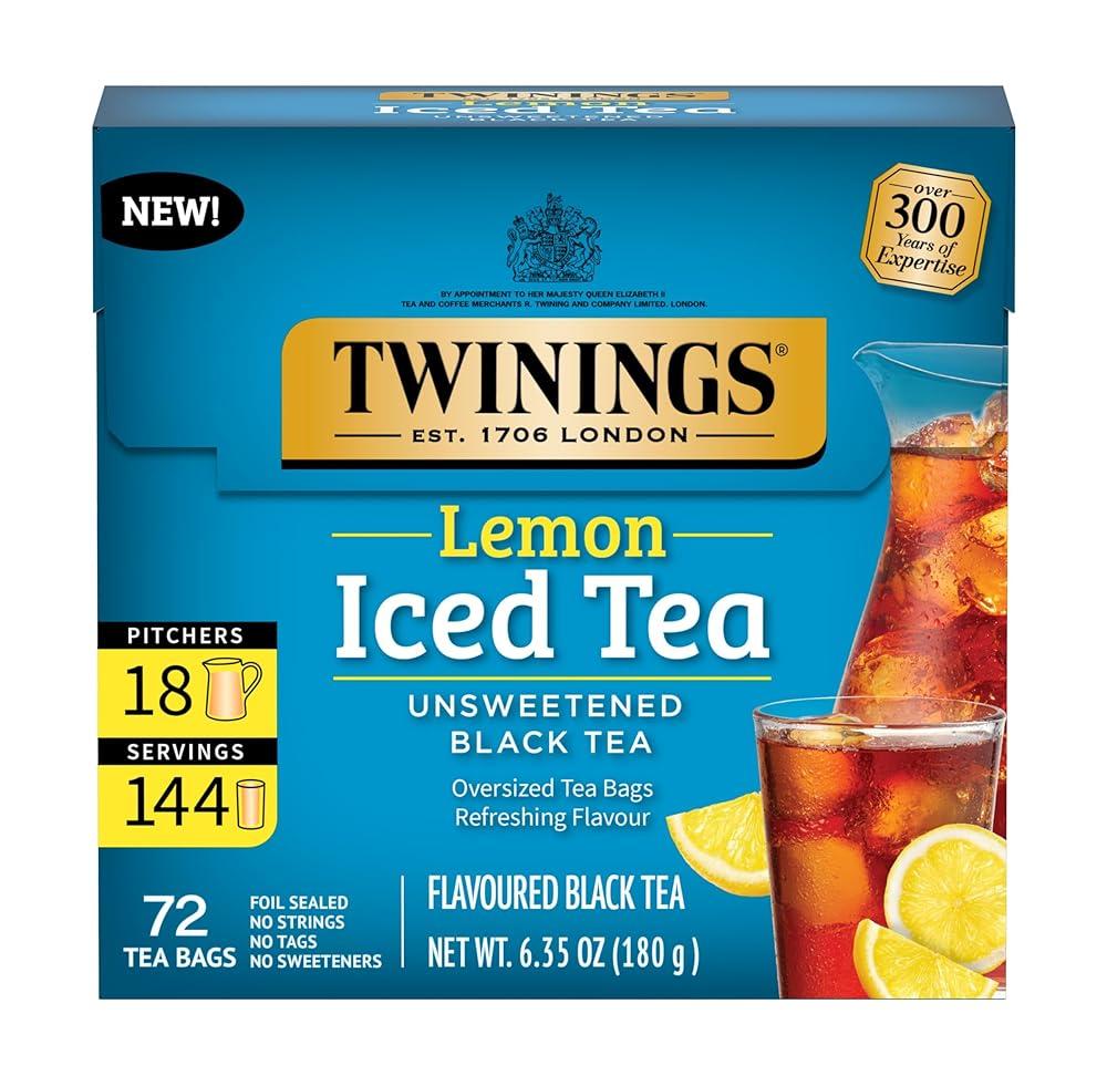 트와이닝 트와이닝 트와이닝 레이디 홍차 티백 100개 레몬 아이스티 72 Count Pack of 1 180g