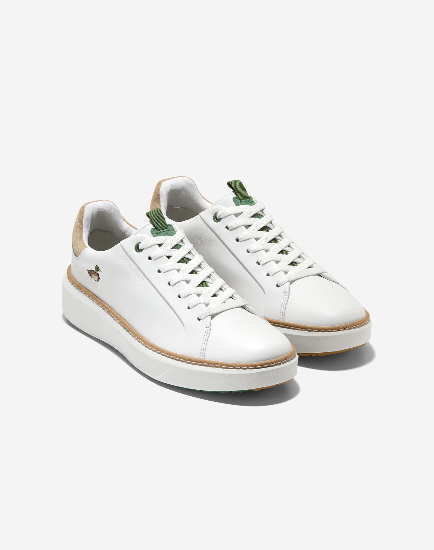 콜한 COLE HAAN GRANDPR TOPSPIN GOLF 흰색 여성 골프화 CHSO5E700WT