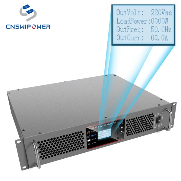 품질보증 수입전문 태양광 발전 시스템용 순수 사인파 고효율 랙 마운트 인버터 48V AC 120V 4000VA