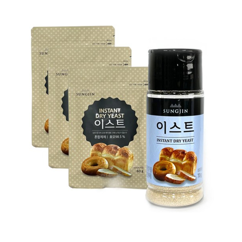 성진식품 성진 성진 이스트 용기형 70g 지퍼형 60g x 3p 세트 1세트