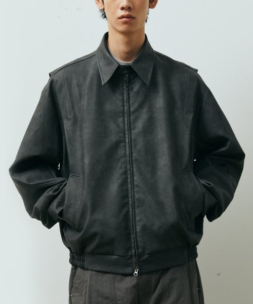 퍼블릭피겨 에코 레더 베이포트 자켓 레더 PFJP035W3GR