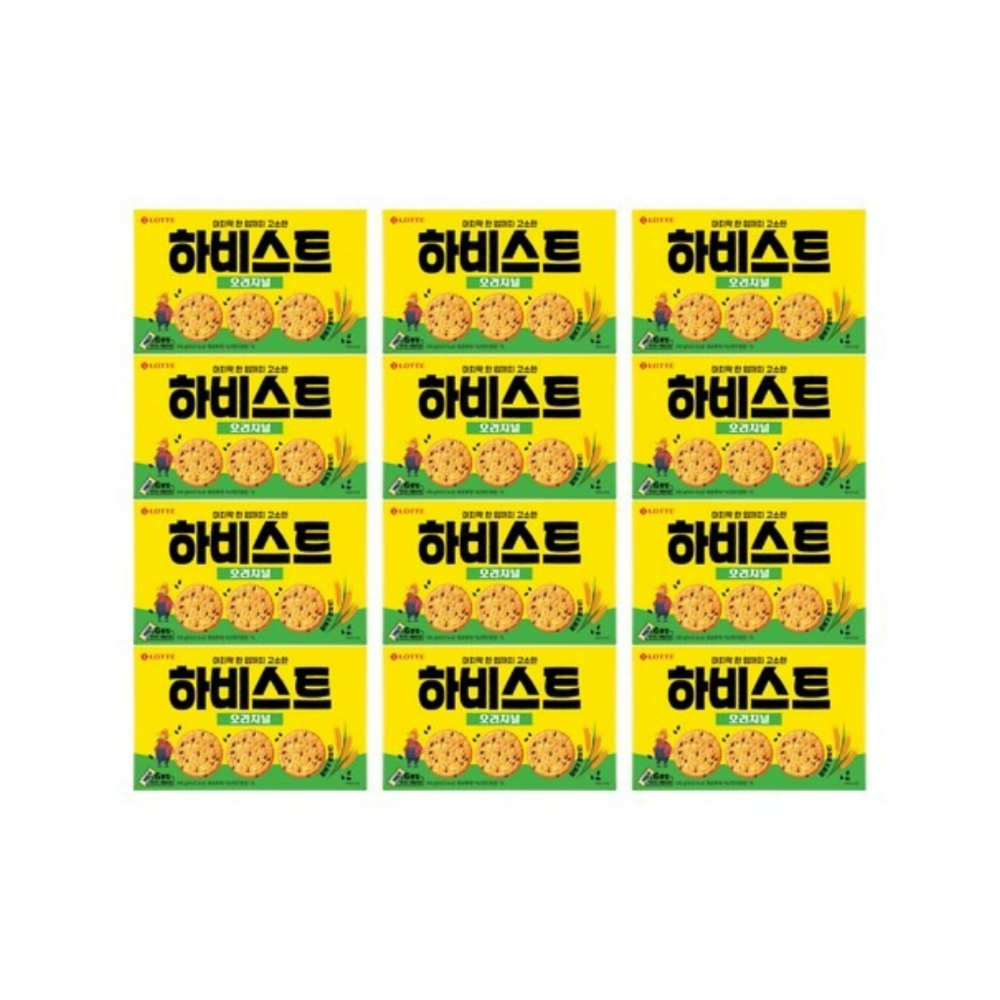 롯데웰푸드 하비스트 오리지널 벌크 300g 12개