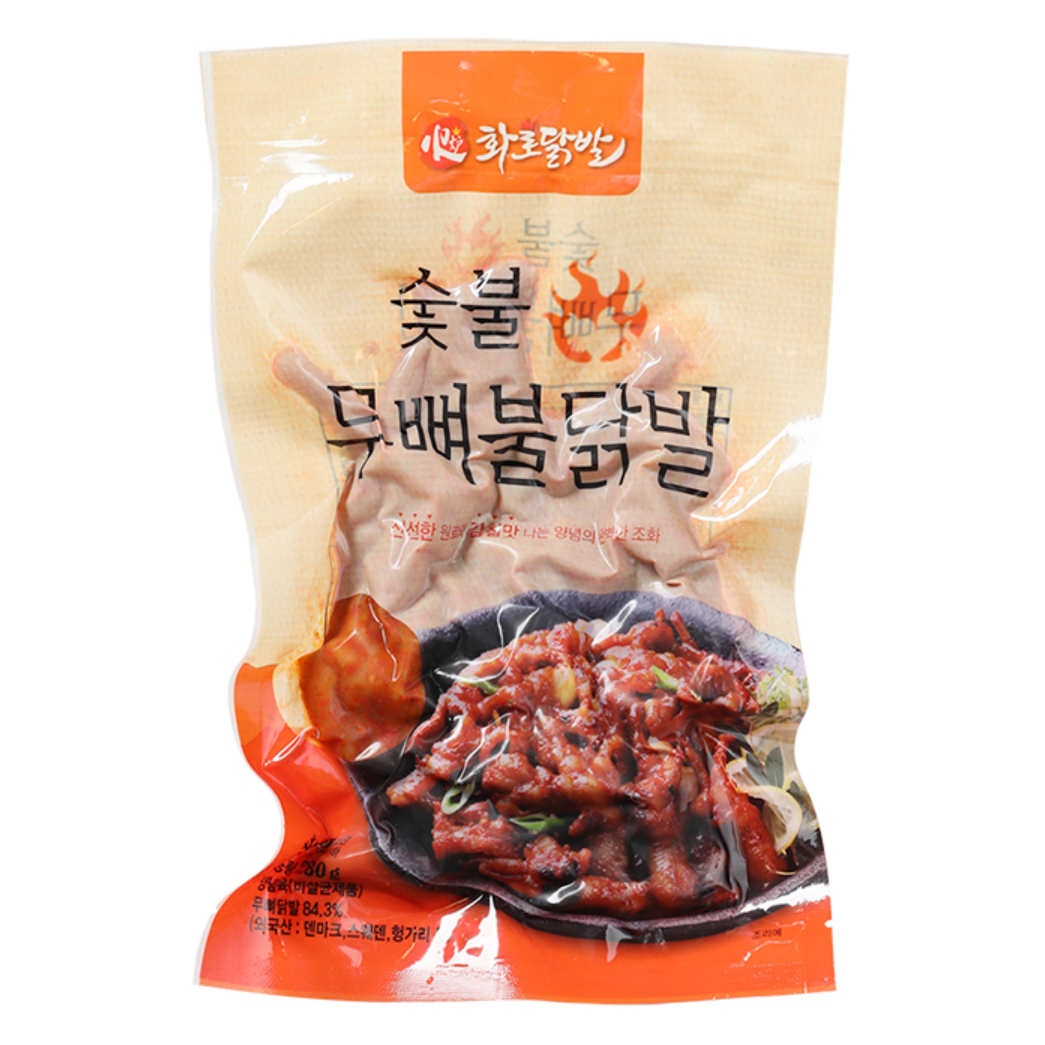 화로닭발 숯불무뼈 불닭발 280g 100개