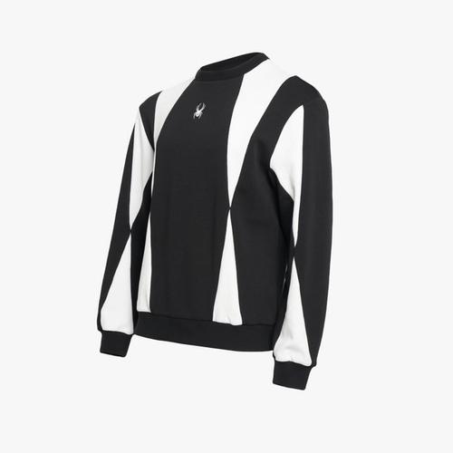 스파이더 스파이더 스파이더 공용 컬러 블록 맨투맨 SPHPCNRL332UBLK