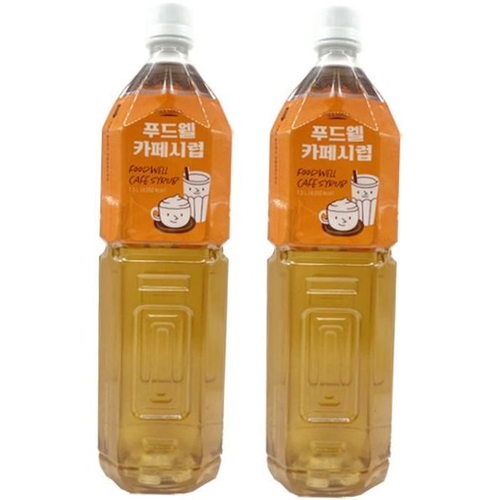 푸드웰 카페시럽 1 5L 2개