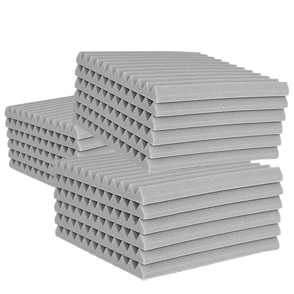 30pcs 300x300x25mm 어쿠스틱 폼 패널 스튜디오 방음 웨지 방음 벽 패널 음향 절연 방음