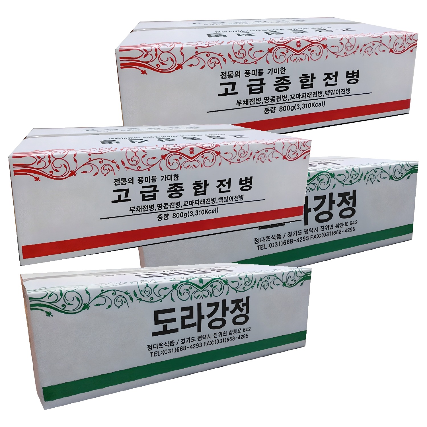 정다운식품 고급종합전병 800g 도라강정 600g 2세트 1 4kg