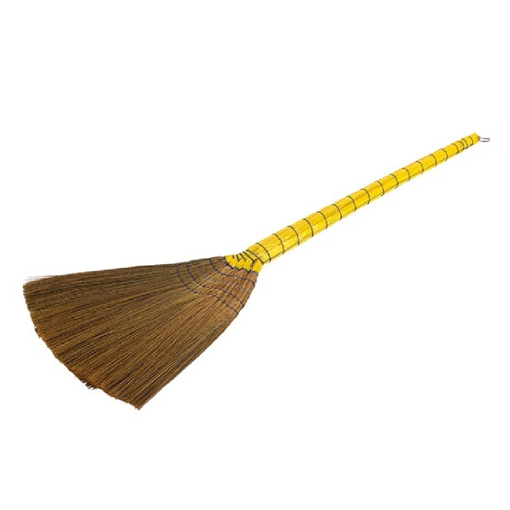 부드럽게 잘 쓸리는 갈대비 약44x95cm 롱 빗자루 싸리 수수 대 긴 갈대 바닥 청소 싸리비 대나무 가벼운