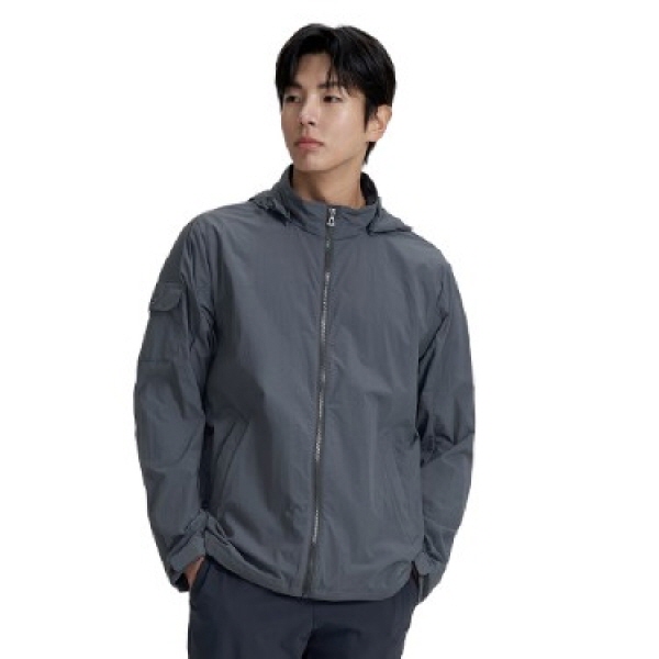 MILLET NC 촌점 밀레 MILLET 경량 나일론 바람막이 타슬란 남성용 캐주얼 방풍자켓 웰킨 자켓 차콜 CHARCOAL 105 MXTUJ210