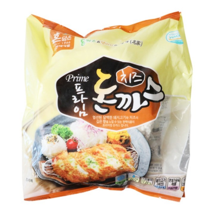 한맥식품 프라임 치즈 돈까스 200g 5개 냉동 고기살 튀김 16개 1kg