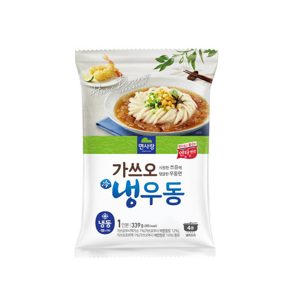 면사랑 면사랑 면사랑 면사랑 가쓰오냉우동 339g 냉동