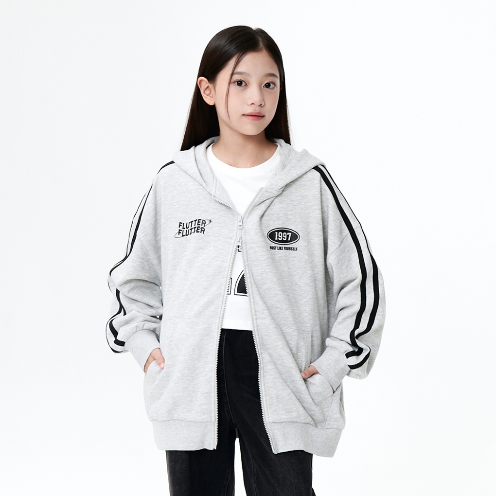 더데이걸즈 더데이걸 블록코어박시후드집업 TGJM2480105