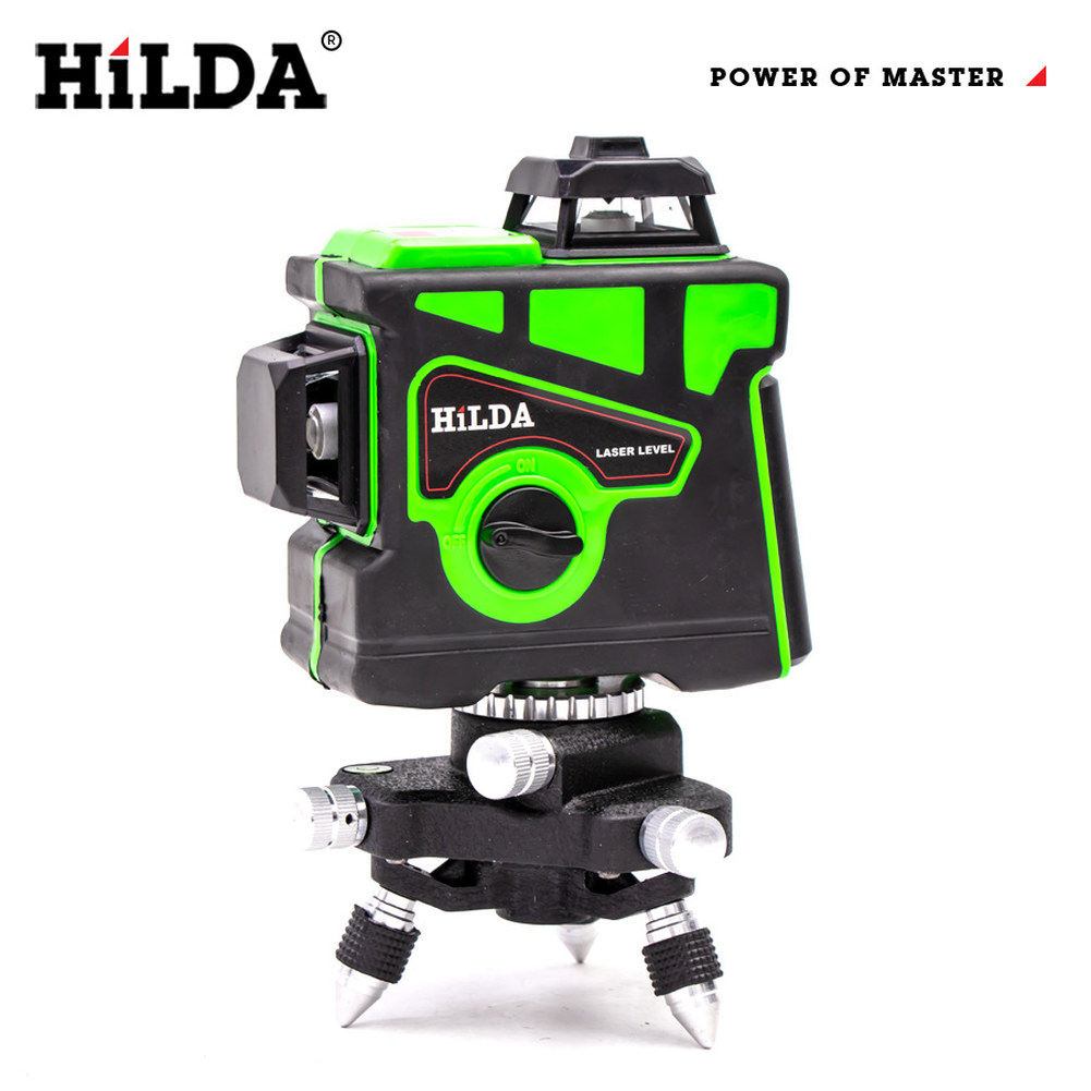 녹색 자동레벨기 디스플레이 hilda 4000mah 다이오드 수 측정기 레벨
