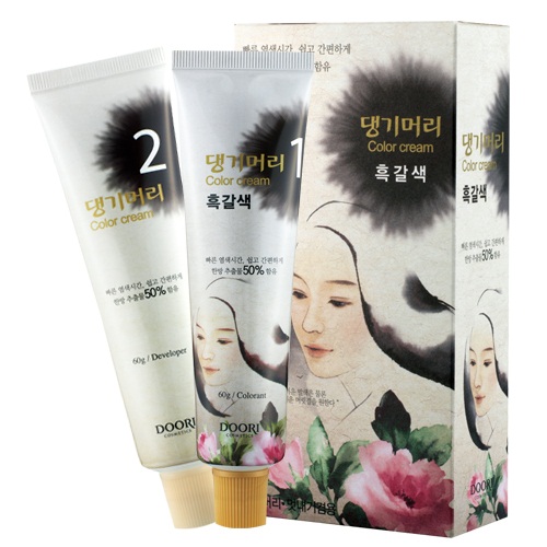 댕기머리 헤어 컬러 크림