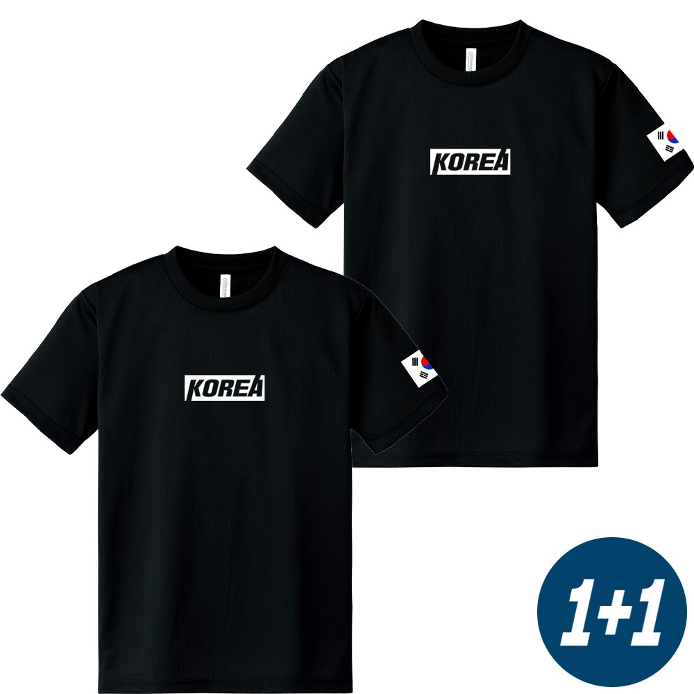1 1 코리아 VER3 2장 기능성 티셔츠 SEOUL KOREA 로카 코리아 반팔 쿨링 L