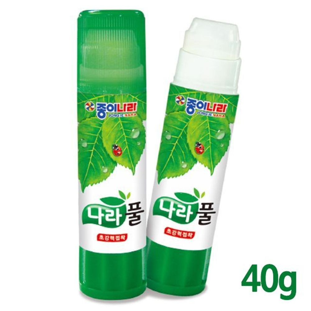 종이나라 나라풀 35g 12개 1세트 딱풀 고체 대용량 미술 준비물 초등학생 저학년 접착