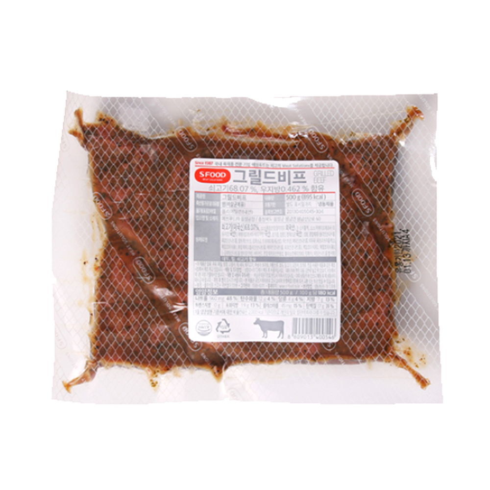 에쓰푸드 에쓰푸드 대디스 에쓰푸드 그릴드 비프 500g