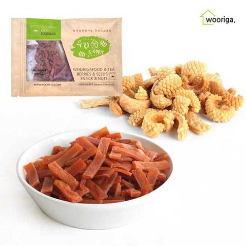 우리가스토리 업소용 오징어맛칩 펠렛 1kg 대용량과자